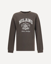 T-shirt in Cotone a maniche lunghe - MARRONE | Base Blu