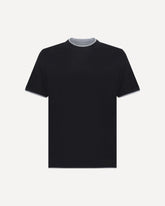 Cotton T-Shirt - BLACK | Base Blu