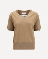 N°490 Martina cashmere blend Sweater - BEIGE | Base Blu