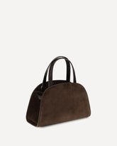 Borsa a Mano Romy in suede piccola - MARRONE | Base Blu