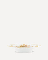 Piatto fondo in porcellana Collezione Oriente Italiano - BIANCO | Base Blu