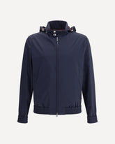 High-collar Jacket - BLUE | Base Blu