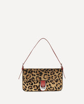 Leopard Harlow Shoulder Bag - BEIGE | Base Blu