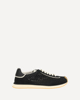 Woven design Sneakers - BLACK | Base Blu