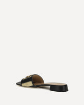VLogo Signature raffia slide Sandals - MULTICOLOUR | Base Blu