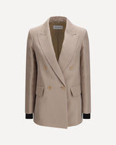 Feltro silk Blazer - BEIGE | Base Blu