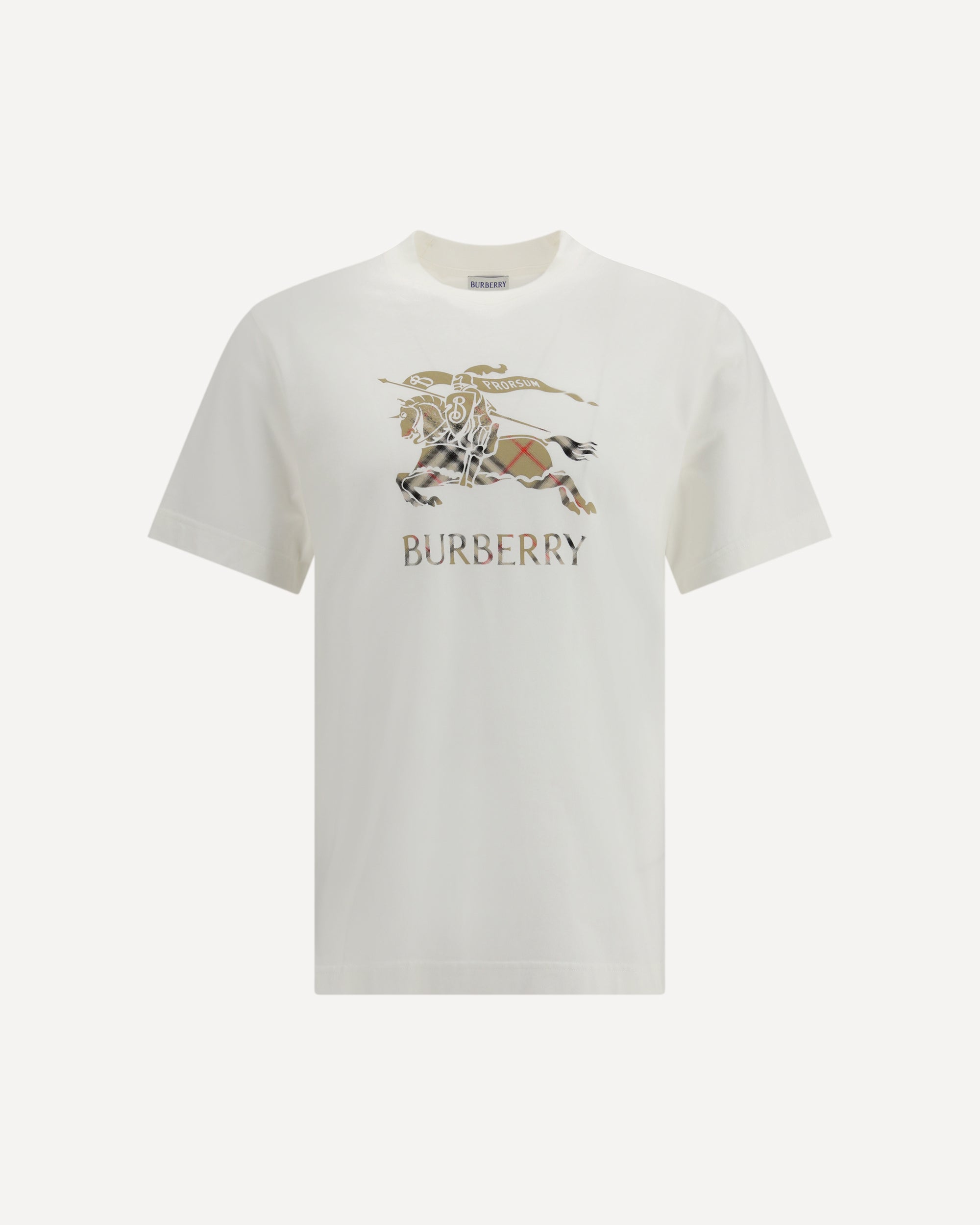 BURBERRY Lightweight cotton jersey T-shirt WHITE | Base Blu
