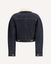 Bomber in Denim De-Nîmes Ovalo - BLU | Base Blu