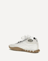 Fabric and suede Sneakers - WHITE | Base Blu