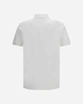 M3636 long sleeve cotton piqué Polo - WHITE | Base Blu