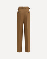 High-waist trousers - BROWN | Base Blu
