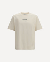 T-shirt in cotton with front logo - BEIGE | Base Blu