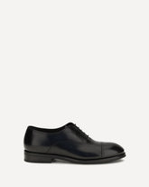 Leather Lace-Up Shoes - BLACK | Base Blu