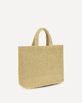 Borsa Tote in rafia - BEIGE | Base Blu