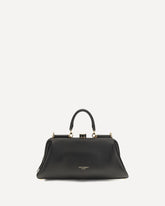 Borsa a Mano Grandma media in nappa plongé - NERO | Base Blu