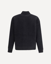 Wool bouclé Bomber - BLACK | Base Blu