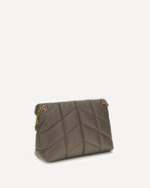 LouLou Medium leather Shoulder Bag - GREY | Base Blu