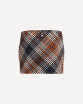 Jacquard Fabric Mini Skirt - MULTICOLOUR | Base Blu