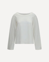 Elfrida long-sleeve Top - WHITE | Base Blu