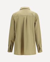 Giacca Camicia in lana vergine  - VERDE | Base Blu