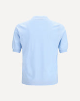 Short-sleeve cotton Sweater - LIGHT BLUE | Base Blu