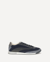 Lace-up suede Sneakers - BLUE | Base Blu
