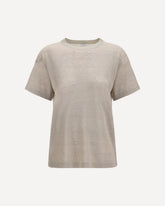 Crewneck short-sleeve T-shirt - BEIGE | Base Blu
