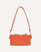 Joya Clutch Bag in calfskin - ORANGE | Base Blu