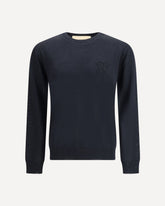 Virgin Wool Sweater - BLACK | Base Blu