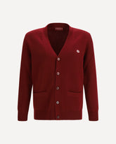 Wool cashmere Cardigan - BORDEAUX | Base Blu