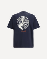 Center logo T-shirt - BLUE | Base Blu