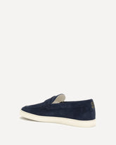 Suede Loafers - BLUE | Base Blu