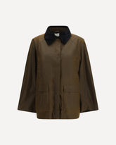 Giacca Country con colletto in velluto - MARRONE | Base Blu