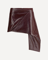Vinyl Mini-skirt - BORDEAUX | Base Blu