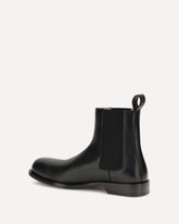 Bobine Chelsea ankle Boots in polished calfskin - BLACK | Base Blu