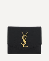 Cassandre leather Wallet - BLACK | Base Blu