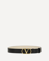 VLogo Signature reversible Belt - BLACK | Base Blu
