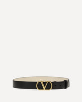 VLogo Signature reversible Belt - BLACK | Base Blu