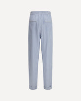 Striped silk PJ Pants - MULTICOLOUR | Base Blu