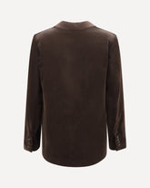 Velvet Blazer - BROWN | Base Blu