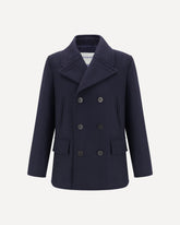 Wool Pea coat - BLUE | Base Blu