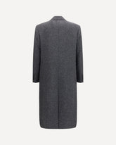 Long single-breasted Coat - GREY | Base Blu
