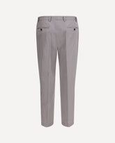 Tailored cotton poplin Pants - GREY | Base Blu