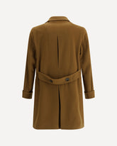 Double-breasted midi Coat - BROWN | Base Blu