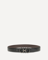 Cintura reversibile e regolabile Gancini - NERO | Base Blu