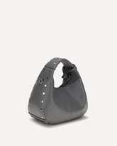 Mini studded Hobo Handbag - GREY | Base Blu