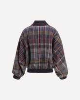 Caperdoni check wool Bomber - MULTICOLOUR | Base Blu