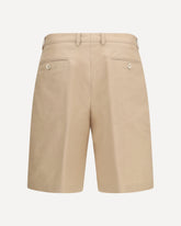 Cotton and linen Shorts - BEIGE | Base Blu