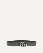 Cintura reversibile GG Marmont - NERO | Base Blu