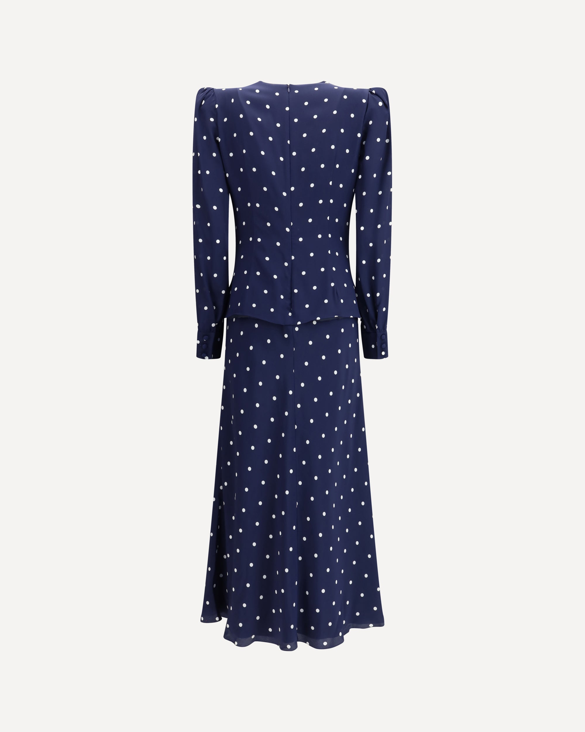 ALESSANDRA RICH Polka dot Dress BLUE